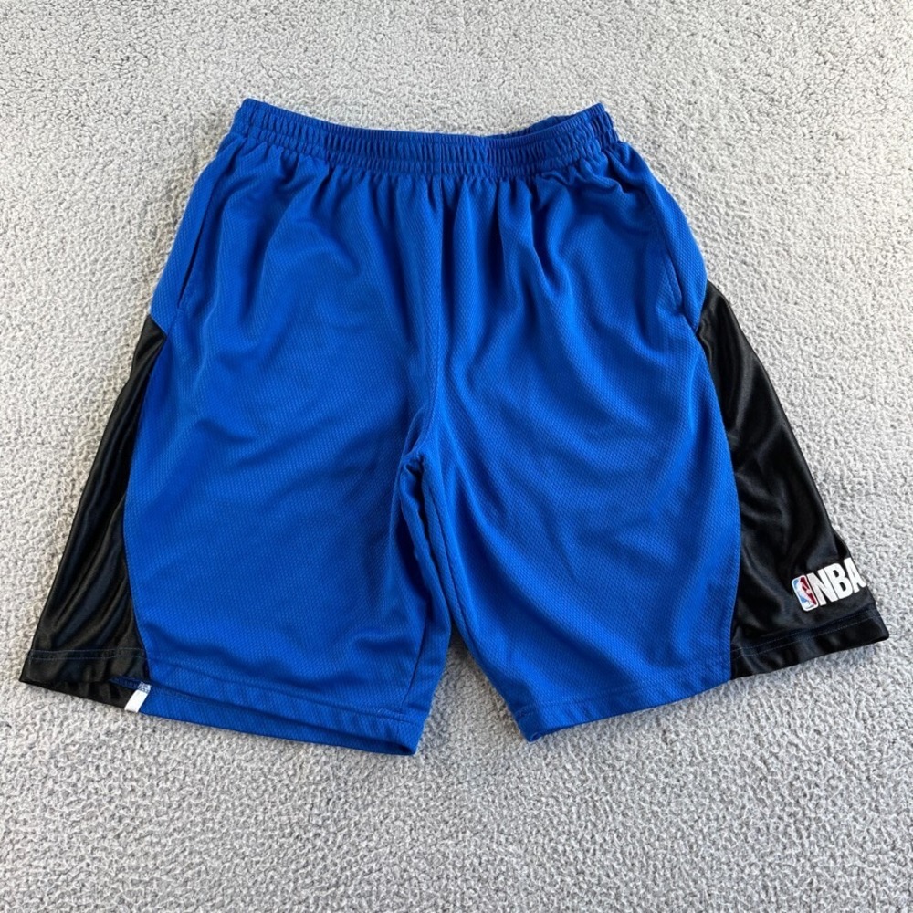 NBA Shorts‎ Mens Extra Large Blue Black Athletic Lined Basketball Sports Gym